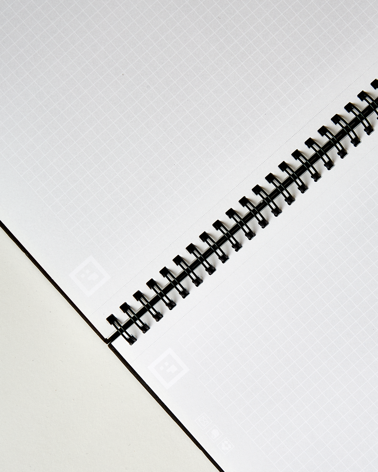 Whitelines Large (A4) Spiral Bound Notebook - No Lines!